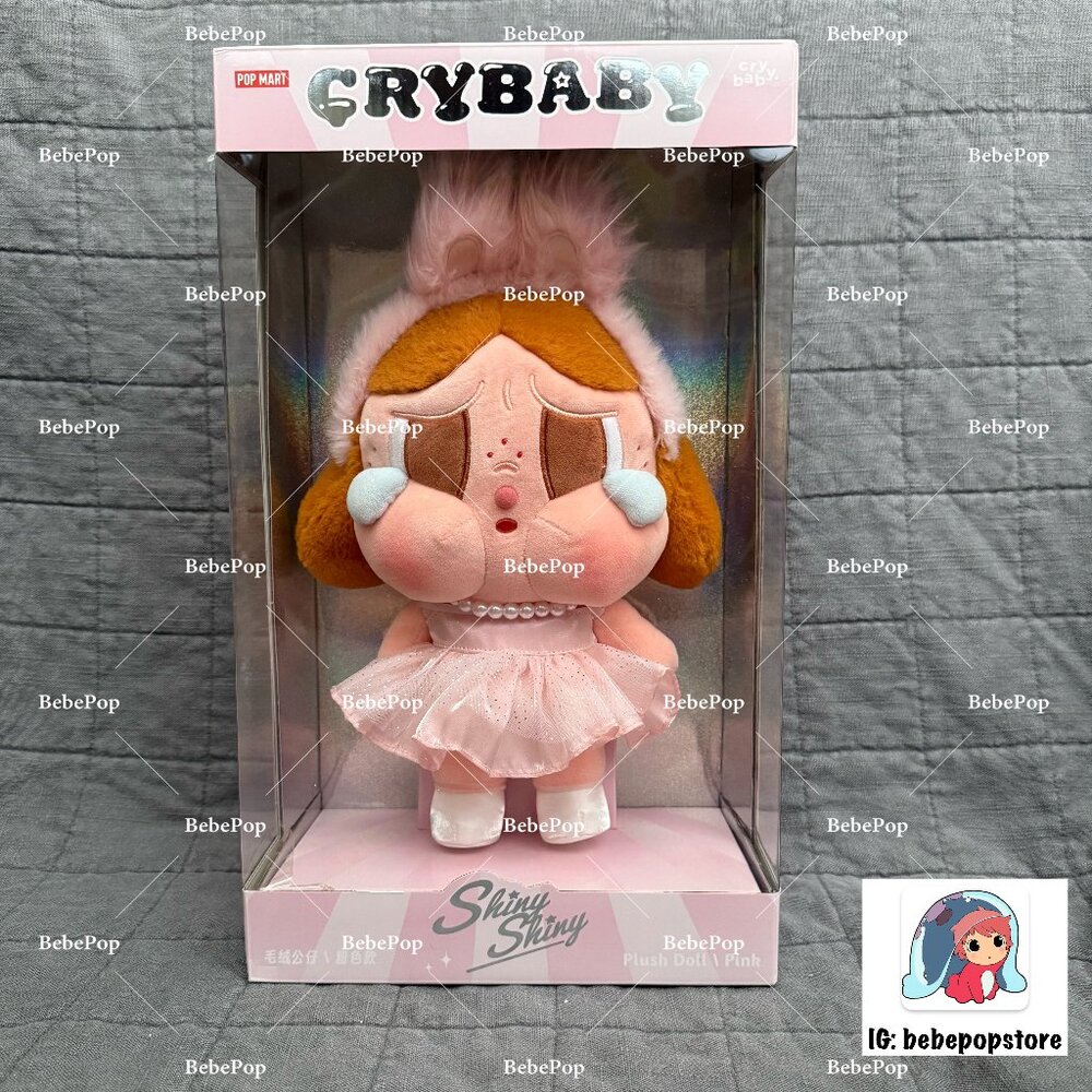 CRYBABY SHINY SHINY SERIES-Plush Doll Pop Mart, Pink